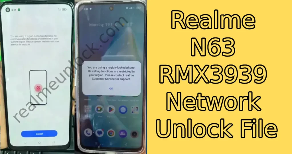 Realme N63 RMX3939 Network Unlock File